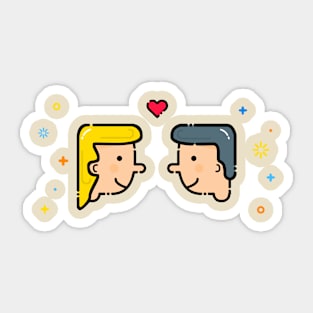 Fall in Love Sticker